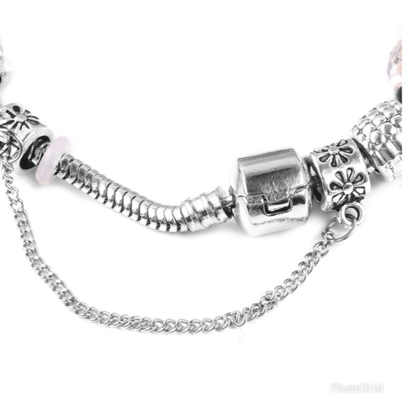 Chroma, Enameled Military Wife Charm Bracelet - Picture 5 of 6